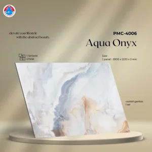 PVC Marble Aqua Onyx PMC 4006 (4 Panels)