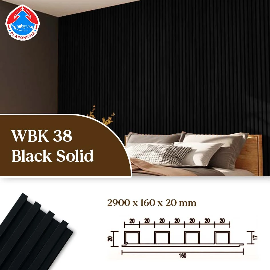 WPC Wall Panel WPC 103-KK Onyx Black