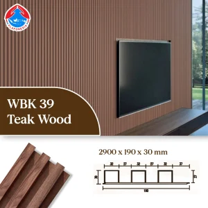 WPC Wall Panel WPC 104-KB Golden Teak